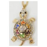 Betsey Johnson Turtle Tortoise Pendant Necklace