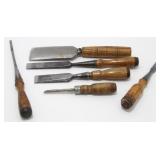 6 Wood Chisels