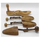 4 Vintage Wood Shoe Stretchers