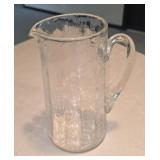 ** Offsite ** Vintage Cracked Glass Pitcher