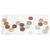 4 Steel Pennies, 1937 Buffalo Nickel, (2) 1900
