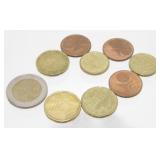 2 Euro Coin from Belgium Year 2000, Three 5 Euro