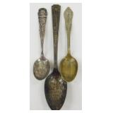 3 Souvenir Spoons - 1939 World's Fair, Battle