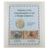 America's First Commemorative Coin & Stamp