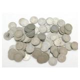 Group of 100 V Nickels