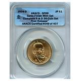 First Release James K. Polk Dollar - ANACS SP 69