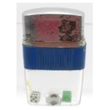 Vintage See-Through Clear Tank Cigarette Lighter