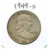 1949-S Franklin Silver Half Dollar