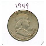 1949 Franklin Silver Half Dollar