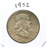 1952 Franklin Silver Half Dollar