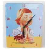 German Metal Wall Clock