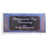 1935 Depression Era Silver Certificate