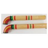 Pair of Vintage Wooden Pop Guns