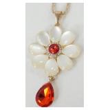Betsey Johnson Flower Pendant Necklace