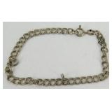 Vintage Sterling Silver Charm Bracelet - Italy