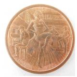 Cancan Girl Copper Troy Ounce Coin