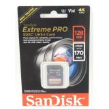 New Sealed 128GB SanDisk Extreme Pro SD Card