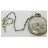 Antique T.F. Cooper Key-Wind Pocket Watch,