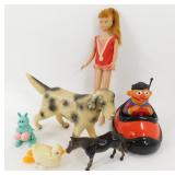 Group of Vintage Toys - Barbie, Dog, Etc.