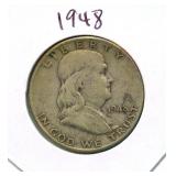 1948 Franklin Silver Half Dollar