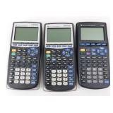 (3) Texas Instruments Graphing Calculators