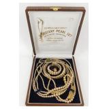 Pearl Set in Box with Original Receipt