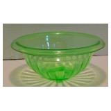 * Uranium Glass 9' Mixing Bowl