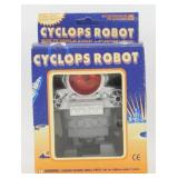 Vintage 1995 Wind-Up Cyclops Robot Toy with