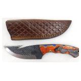 New Carbon Steel Gut Hook Hunting Knife with