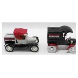 2 Vintage Ertl Case Speed-Pro Coin Bank Trucks -