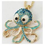 Betsey Johnson Octopus Pendant Necklace