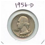 1956-D Washington Silver Quarter