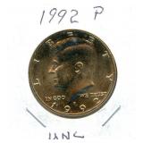 1992 Kennedy UNC Clad Half Dollar