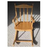 ** Offsite ** Wooden Child's Spindle-Back Rocking