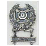 U.S. Army Marksmanship Sterling Rifle Pin