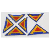 Group of 6 Seventh Army Pyramid of Power Patches