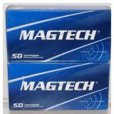 * 2 Boxes (100 Rounds Total) of 9mm Luger Magtech