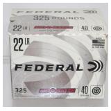 * 325 Rounds of .22 Federal - 40 Grain