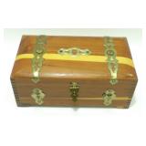 Small Cedar Chest Trinket Box