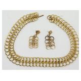 18" Chain Necklace with Matching Post Earrings