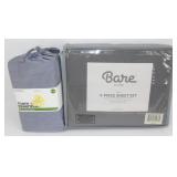 New Bare Bedding 2-pk Grey Pillow Shams & Queen