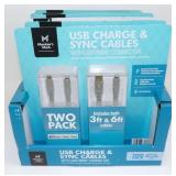 New Lot of 6 Members Mark USB/Lightning Charge &