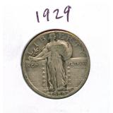 1929 Standing Liberty Silver Quarter