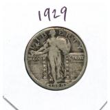 1929 Standing Liberty Silver Quarter