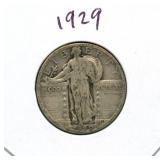 1929 Standing Liberty Silver Quarter