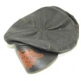 Vintage Harley-Davidson Leather Bike News Boy Cap