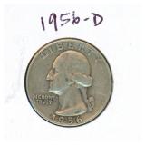 1956-D Washington Silver Quarter
