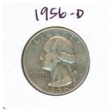 1956-D Washington Silver Quarter