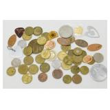 Group of Pins, Tokens, Etc.