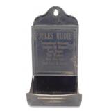 Antique Jules Rudie Westby Tin Advertising Match